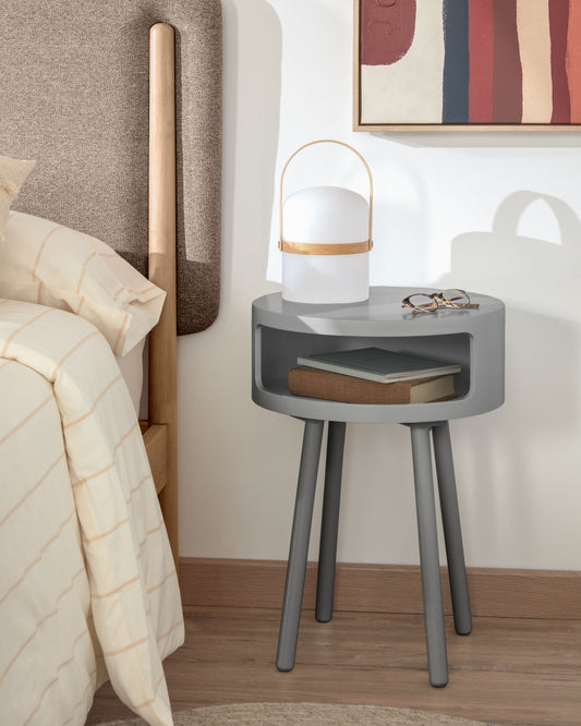 Table d'appoint Kurb B Ø 40 cm gris