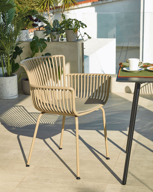 Chaise de jardin Surpika beige