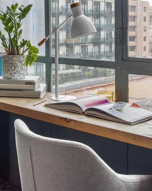 Lampe de table Tescarle blanc
