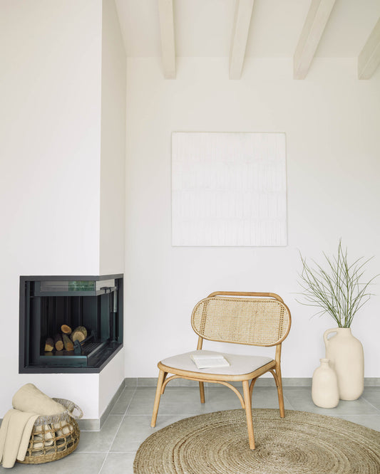 Fauteuil Doriane bois de chêne finition naturelle siège avec revêtement FSC Mix Credit