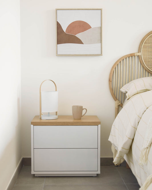 Lampe de table Zayma blanc