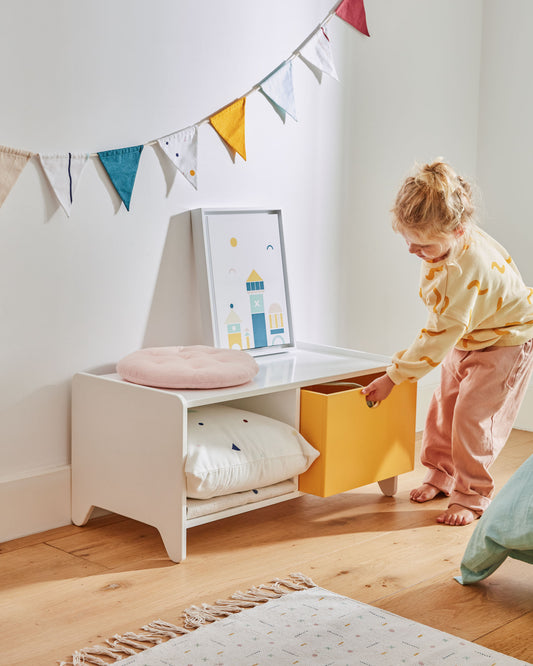 Meuble de rangement Nunila MDF blanc 78 cm