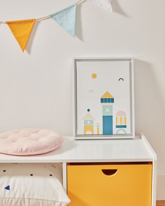 Tableau Julisa monuments multicolore 30 x 40 cm