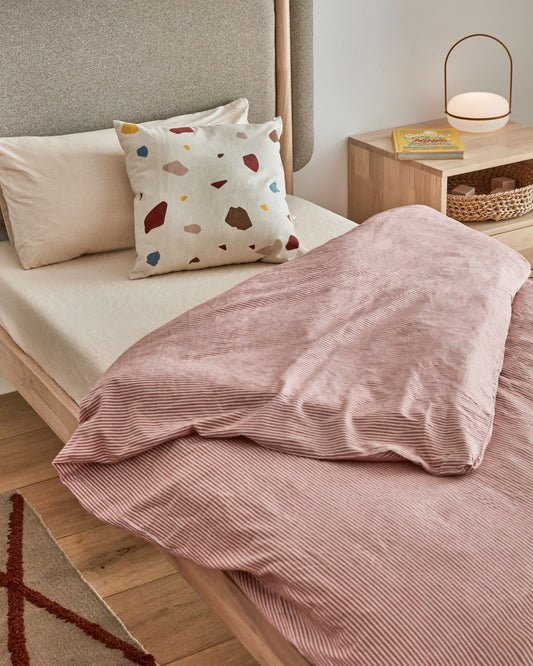 Parure Giorgii drap,housse couette,taies oreiller 100% coton bio GOTS 60 x 120 cm