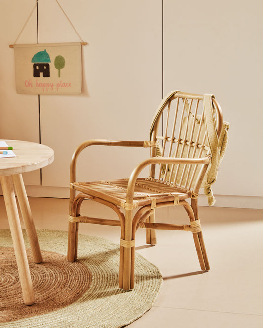 Chaise enfant Marzieh en rotin