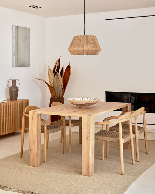 Abat-jour pour suspension Crismilda 100% jute finition naturelle Ø 50 cm