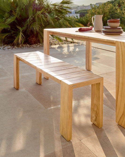 Banc de jardin Victoire en bois de teck 175 cm
