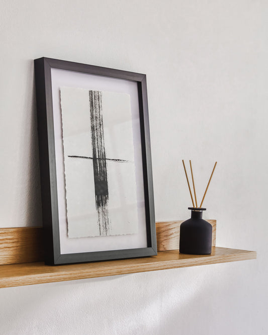 Étagère Abilen en placage de chêne 80 x 15 cm FSC 100 %