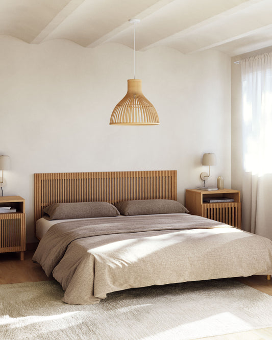 Tête de lit Beyla en bois de frêne massif pour lit jusqu’à 180 cm FSC 100 %