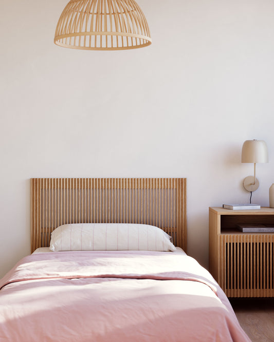Tête de lit Beyla en bois de frêne massif pour lit jusqu’à 90 cm FSC 100 %