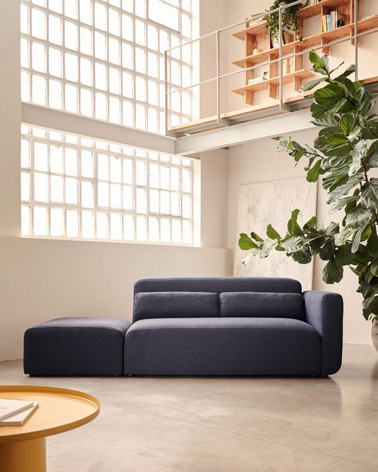 Canapé modulable Neom 2 places avec terminal bleu 244 cm FSC Mix Credit