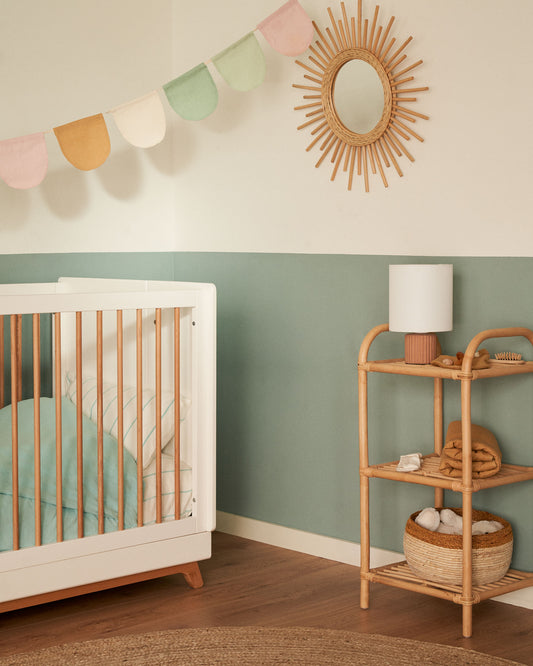 Guirlande fanions Nami 100% coton bio (GOTS) pastel