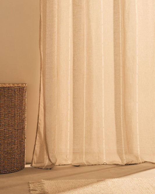 Rideau Marza beige 140 x 260 cm
