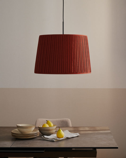 Abat-jour pour suspension Guash terracotta Ø 50 cm