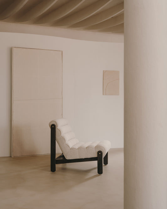Cadre Maha blanc avec ligne horizontale  110 x 220 cm