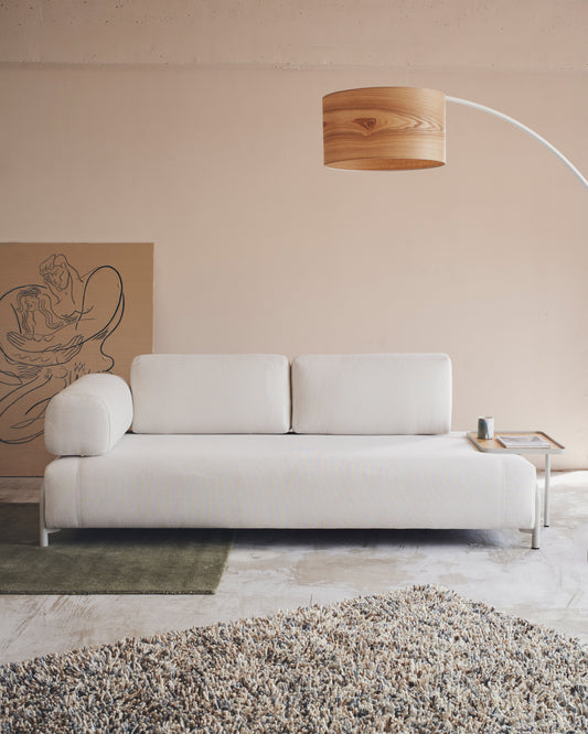Accoudoir Compo en chenille beige