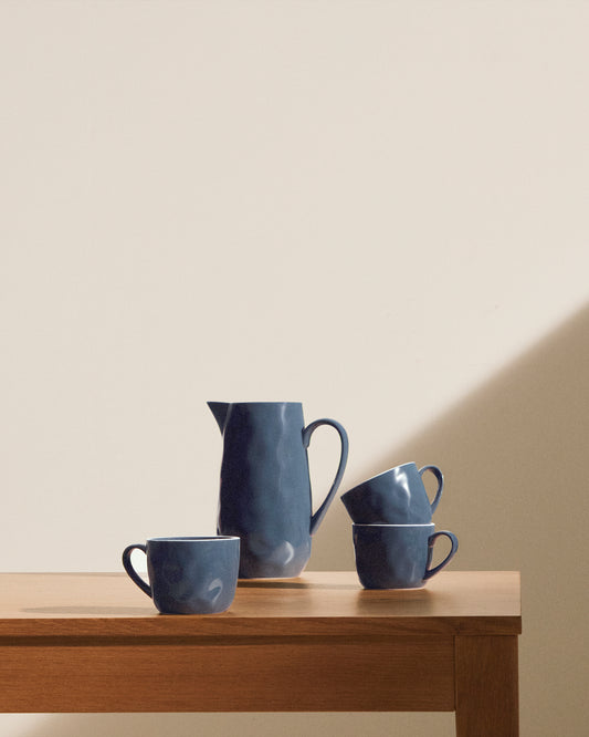 Pot à lait Pontis en porcelaine bleue