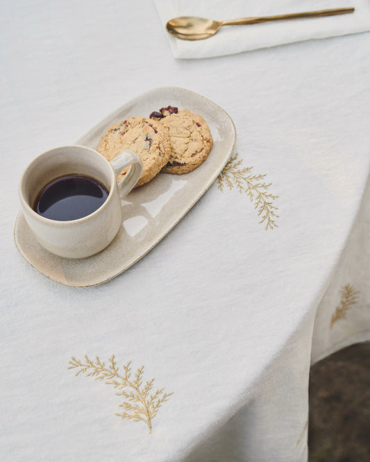 Tasse Lauriana en céramique beige