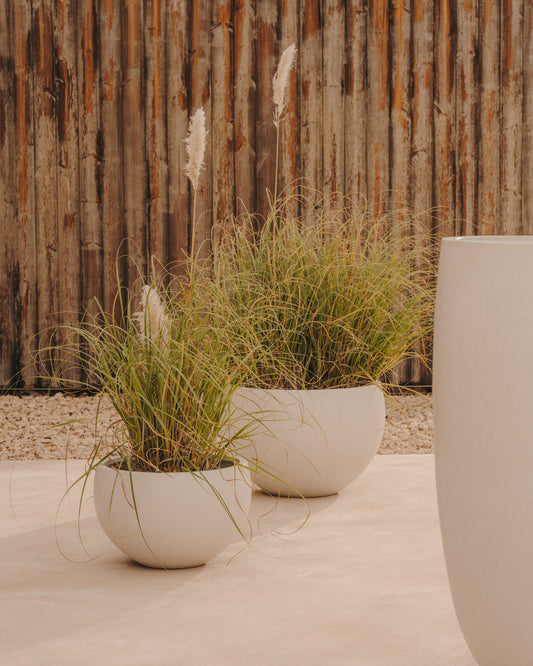 Pot de fleurs Grau en ciment blanc Ø 56 cm