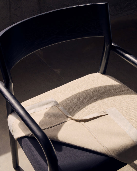 Housse pour chaise Falconera en tissu chenille beige