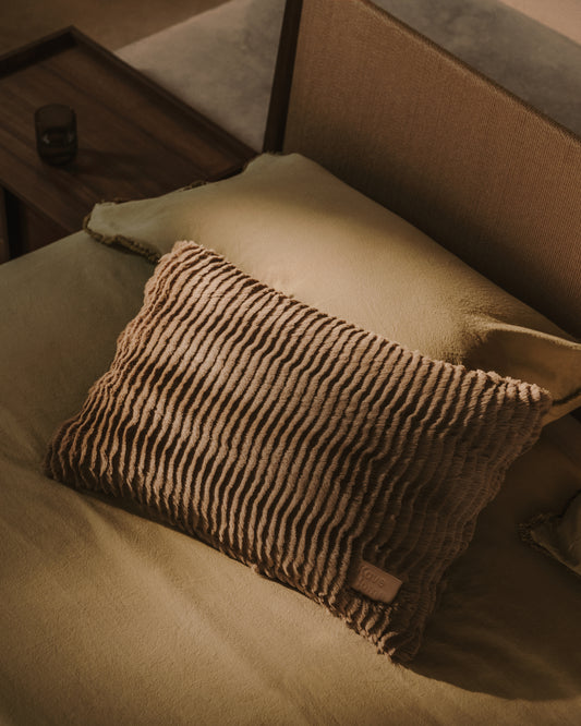Housse de coussin Afni à poils ras 40 x 60 cm