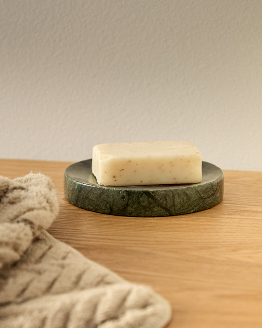 Porte-savon Elenei en marbre vert