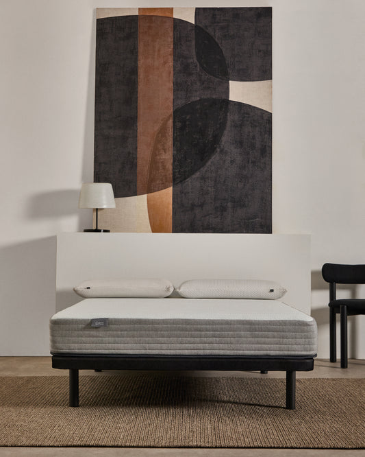 Base Under tapissée en tissu 3D pour matelas de 135 x 190 cm