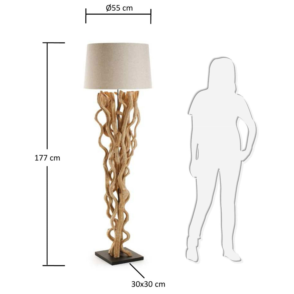 Lampadaire Nuba blanc