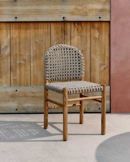 Chaise d’extérieur Tavira en bois de teck
