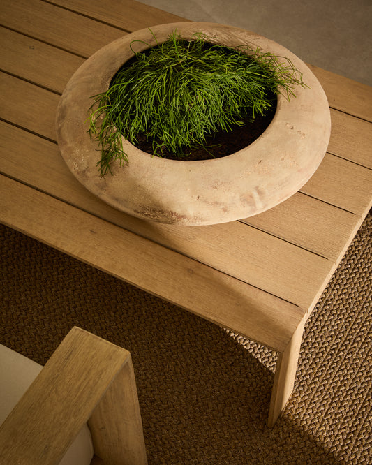 Cache-pot Rivor en terre cuite avec finition ton naturel Ø 65 cm