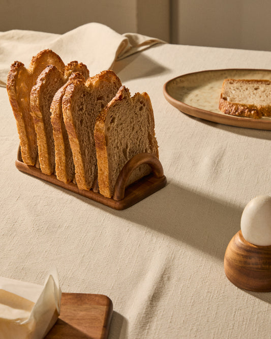 Porte-tartines Nukha en bois d'acacia FSC 100 %