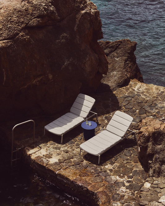 Transat d’extérieur Marcona en aluminium blanc