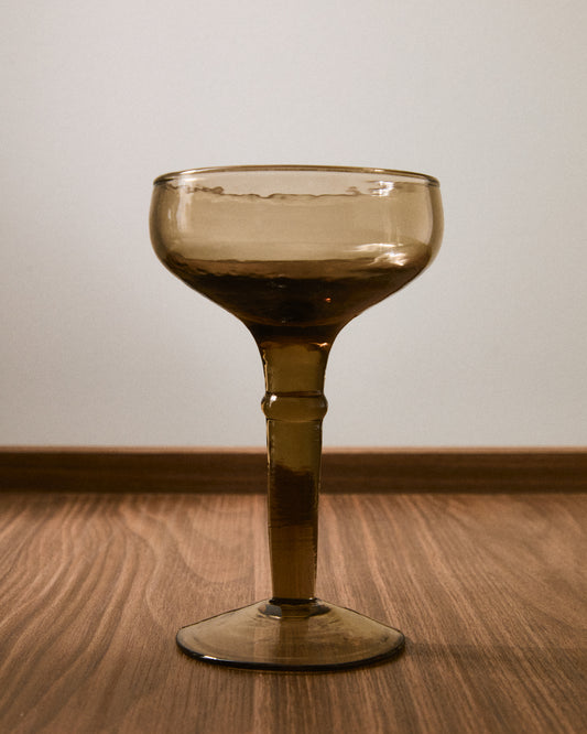 Verre à vin Vinea en verre recyclé marron