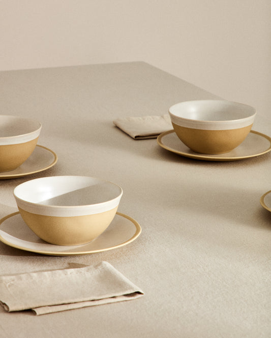 Bol Azir en céramique beige
