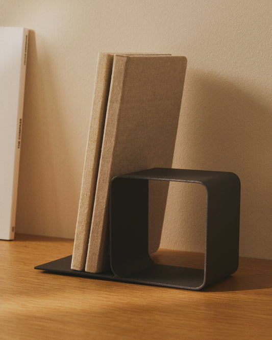 Serre-livres Mistra en fer noir