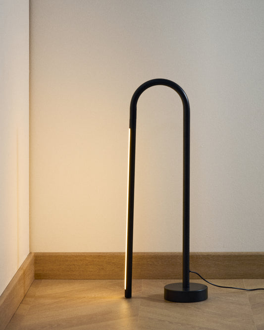 Lampe de table Bow en aluminium noir
