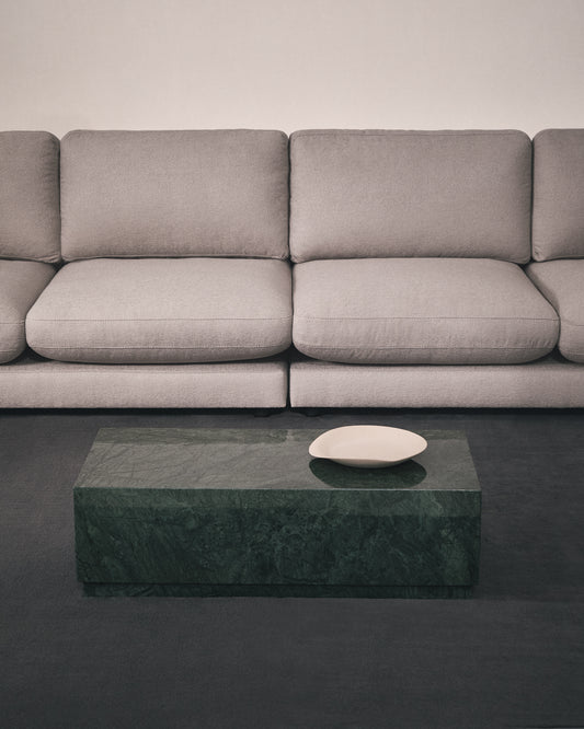 Table basse Sorein en marbre vert 100 x 50 cm