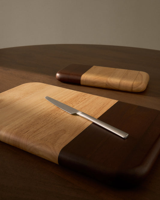 Planche de service Milvara en bois d’hévéa 40 x 25 cm FSC 100 %