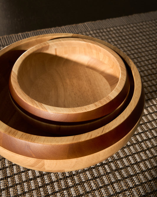 Petit bol Milvara en bois d’hévéa FSC 100 %