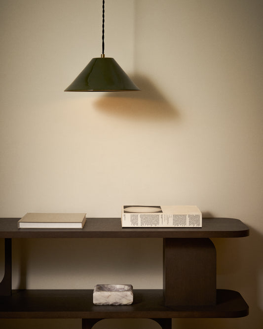 Luminaire de plafond Ceren en céramique verte 29 cm