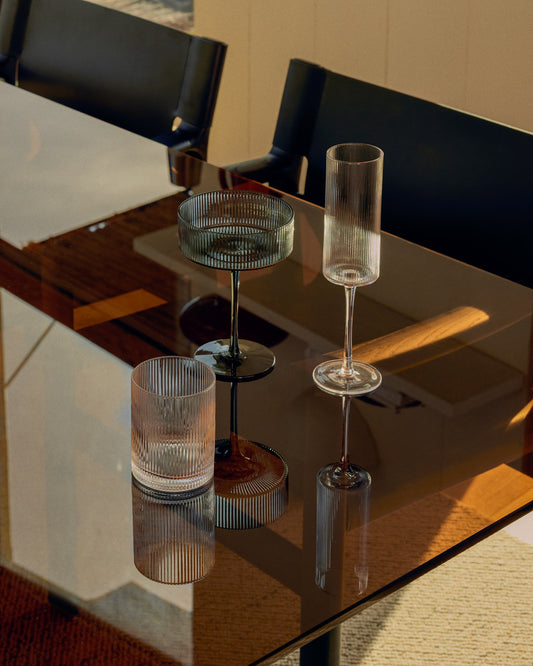 Coupe à champagne Eluria en verre transparent 24,5 cl