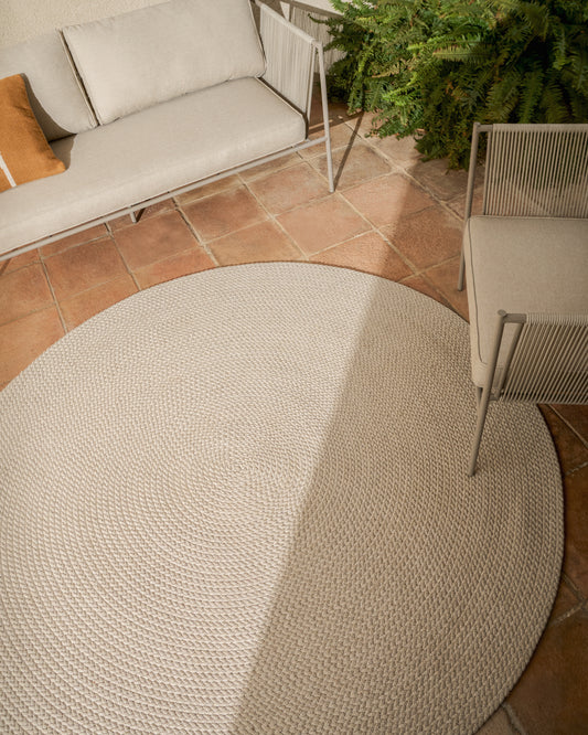 Tapis Despas en fibres synthétiques écru Ø 150 cm