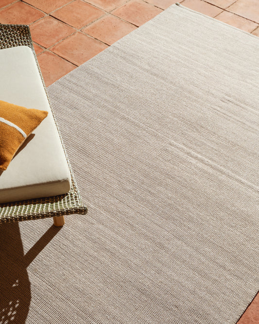 Tapis Turiane en fibres synthétiques écru 160 x 230 cm