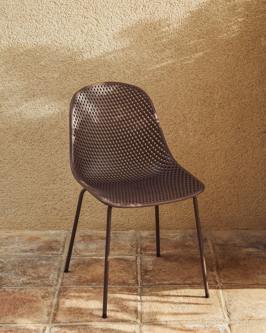 Chaise d’extérieur Quinby marron