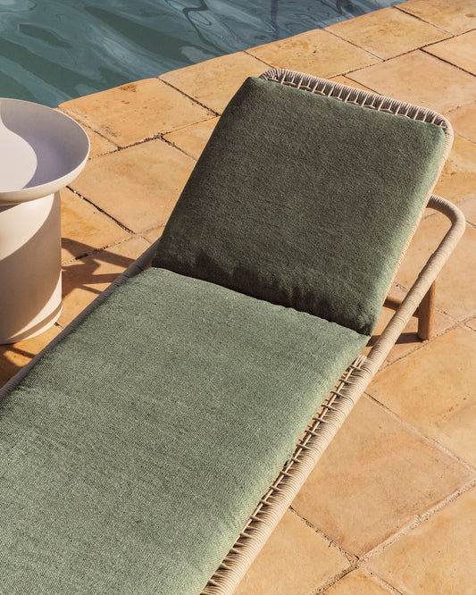 Coussin Maoni pour bain de soleil 100 % PET vert 50 x 175 cm
