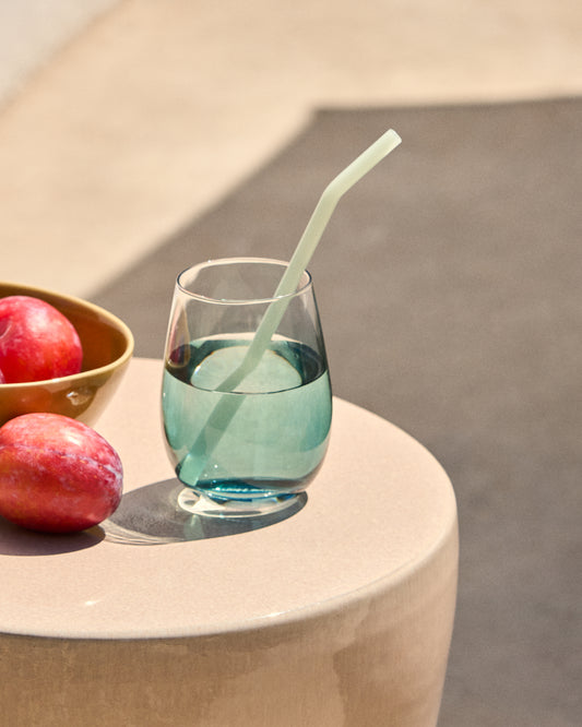 Ensemble Micla de 6 pailles en verre 10,5 cm