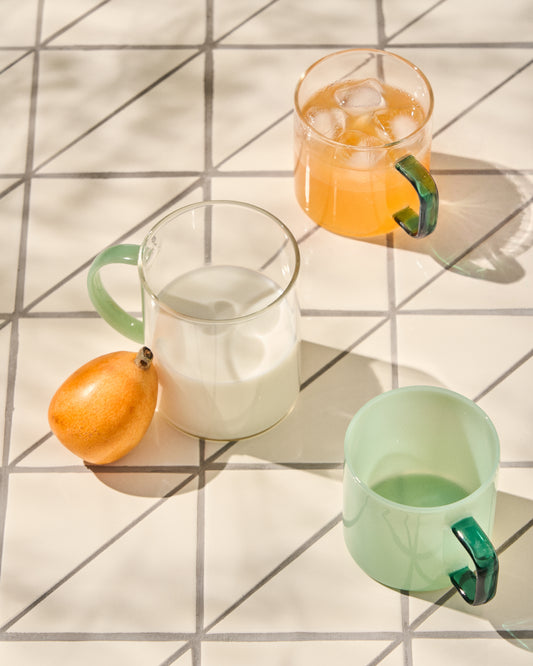 Tasse en verre Micla vert clair