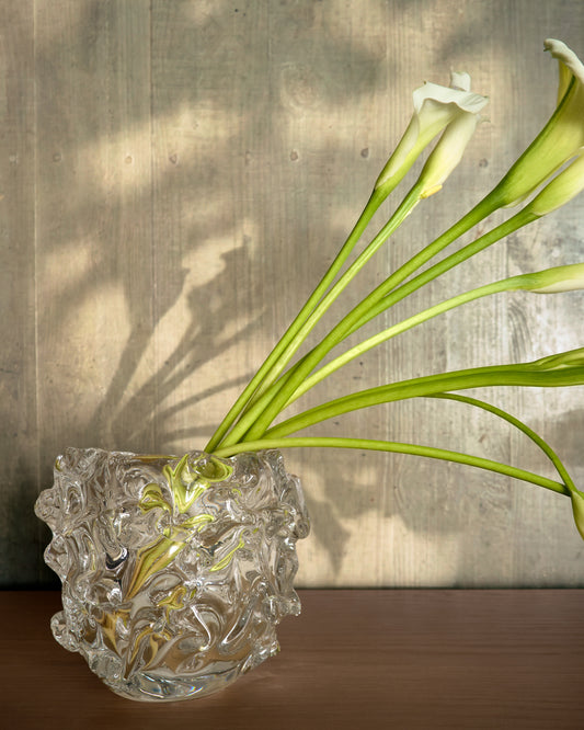 Centre de table Vorma en verre transparent Ø 17,5 cm