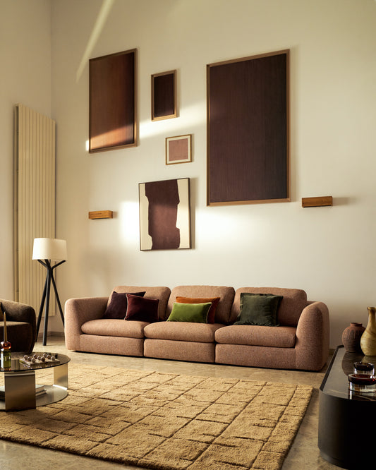 Canapé Vera 4 places terre cuite 320 cm FSC Mix Credit
