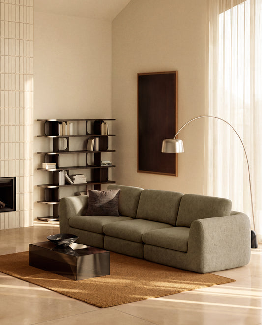 Canapé Vera 4 places vert olive 320 cm FSC Mix Credit